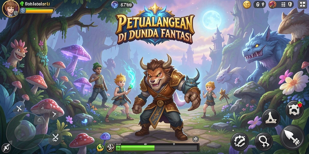 Tampilan gameplay menakjubkan dalam dunia petualangan 8768.