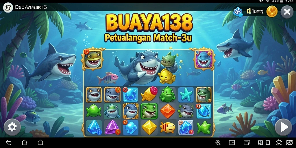 Tampilan menarik dari gameplay BUAYA138 yang penuh warna dan tantangan.