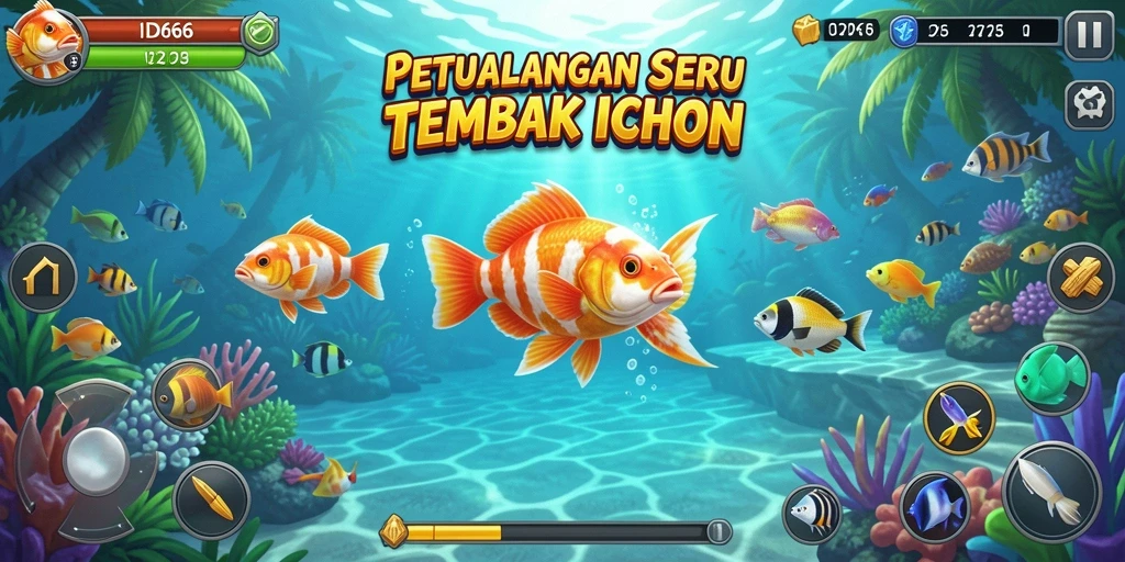 Gameplay seru Tembak Ikan di ID66.