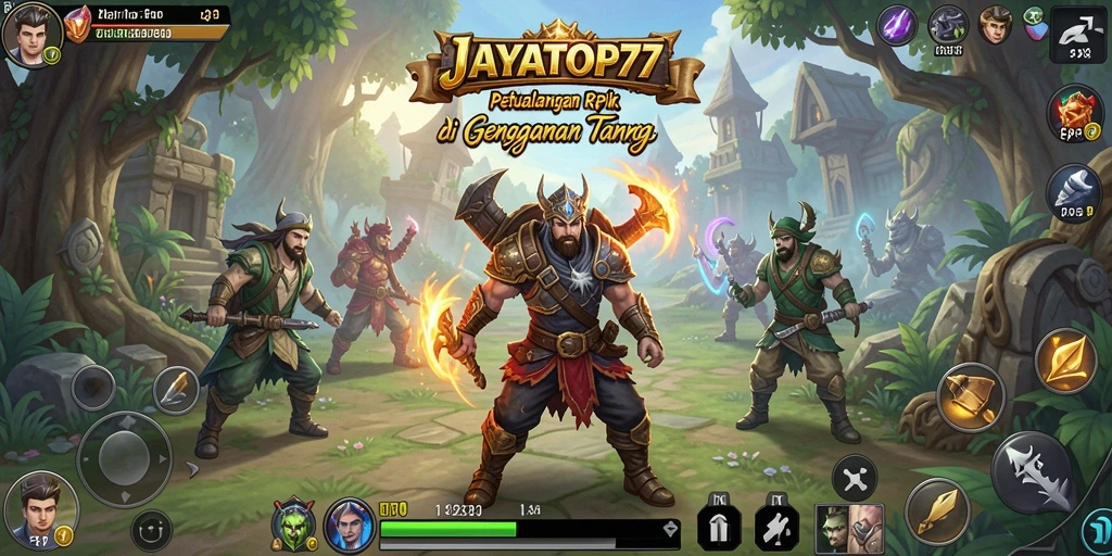 Tangkapan layar JAYATOP77 menampilkan pertarungan seru dengan grafis RPG yang menawan.