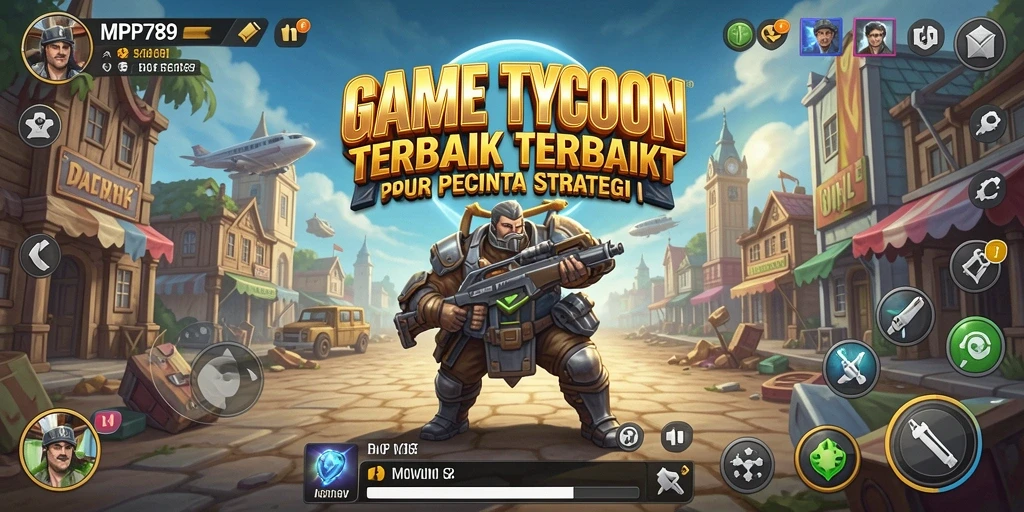 Tampilan gameplay <strong>MVP789</strong> yang menunjukkan manajemen bisnis yang seru.