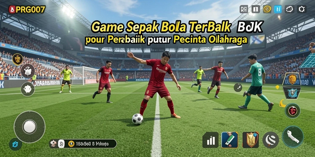 Gameplay seru di PRG007 dengan aksi sepak bola nyata.