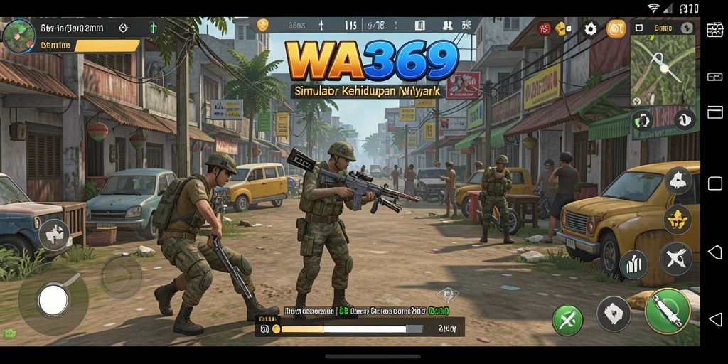 Tangkapan layar dari gameplay WA369 yang menunjukkan interaksi karakter.
