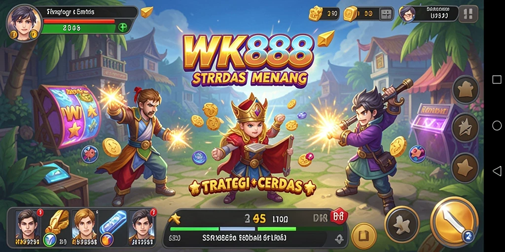 Tampilan gameplay WK888 yang mendebarkan dan strategis.